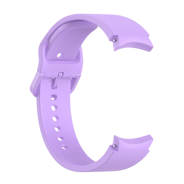 For Samung Galaxy Watch4 40mm / 44mm Silicone Flat Buckle Watch Band(Purple) - Smart Wear by buy2fix | Online Shopping UK | buy2fix