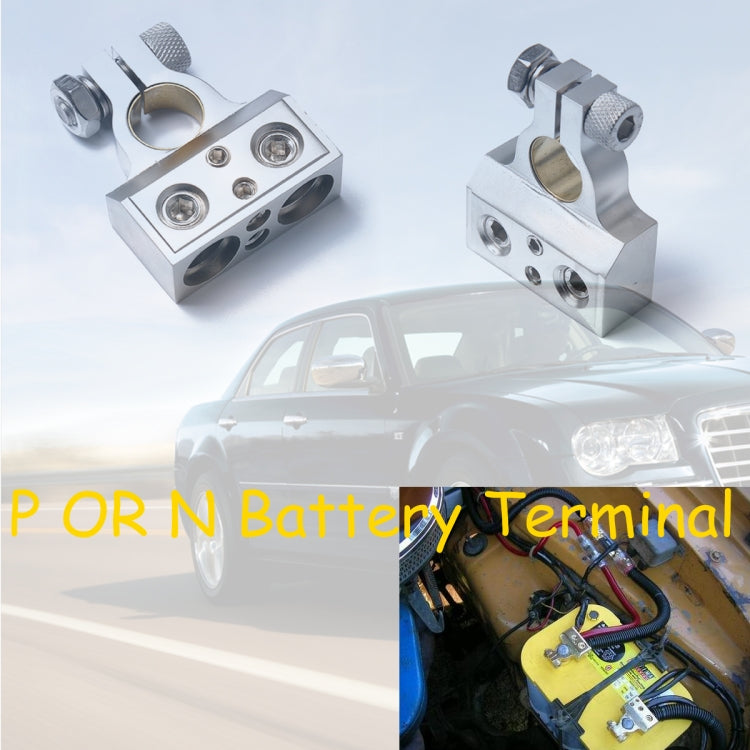 A0232 2 PCS Car Dual 1/0 & 8 Gauge Positive or Negative Battery Terminal - In Car by buy2fix | Online Shopping UK | buy2fix