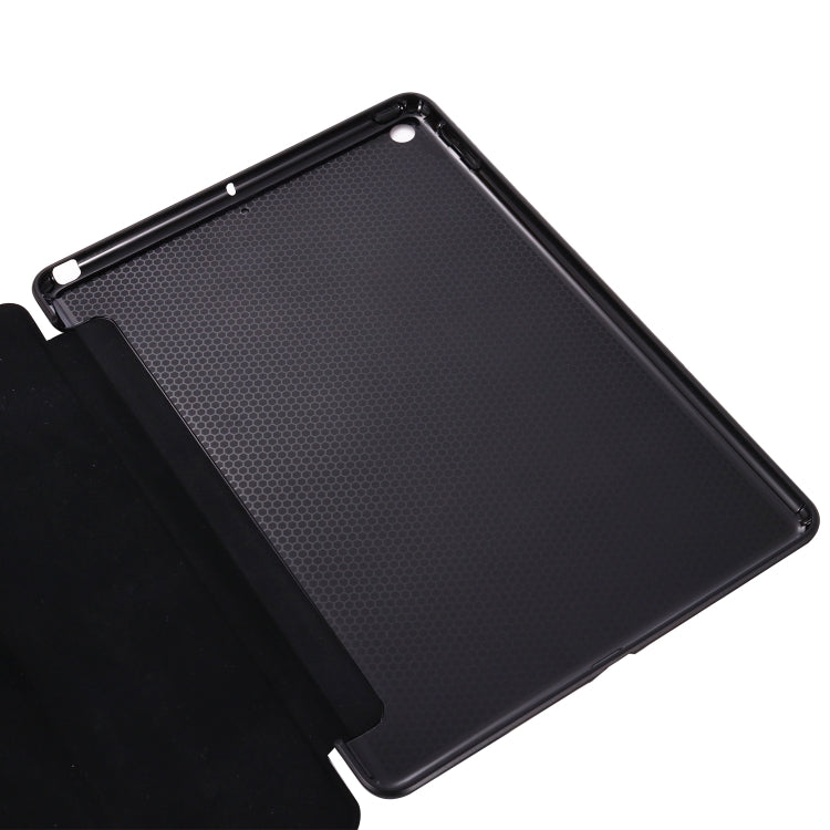 For iPad 10.2 2021 / 2020 / 2019 GEBEI Shockproof Horizontal Flip Leather Case with Three-folding Holder(Gold) - iPad 10.2 Cases by GEBEI | Online Shopping UK | buy2fix