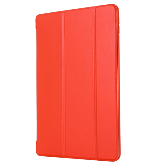 For iPad 10.2 2021 / 2020 / 2019 GEBEI Shockproof Horizontal Flip Leather Case with Three-folding Holder(Red) - iPad 10.2 Cases by GEBEI | Online Shopping UK | buy2fix
