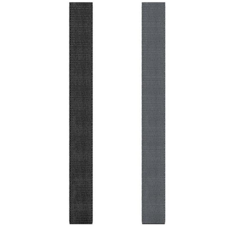 For Garmin Fenix 6 22mm Knitted Nylon Loop Watch Band(Grey) - Smart Wear by buy2fix | Online Shopping UK | buy2fix