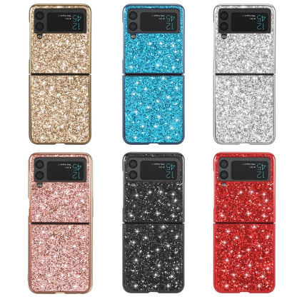 For Samsung Galaxy Z Flip3 5G Glitter Powder Shockproof TPU Protective Case(Rose Gold) - Samsung Accessories by buy2fix | Online Shopping UK | buy2fix