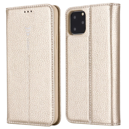 For iPhone 11 Pro Max GEBEI PU+TPU Horizontal Flip Protective Case with Holder & Card Slots(Gold) - iPhone 11 Pro Max Cases by GEBEI | Online Shopping UK | buy2fix