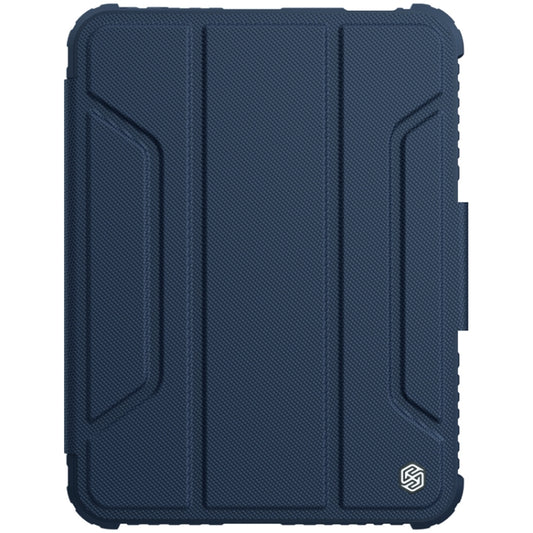 For iPad mini 6 / mini 2024 NILLKIN Bumper Pro Horizontal Flip Tablet Case with Pen Slot & Holder & Sleep / Wake-up Function(Blue) - iPad mini 6 Cases by NILLKIN | Online Shopping UK | buy2fix