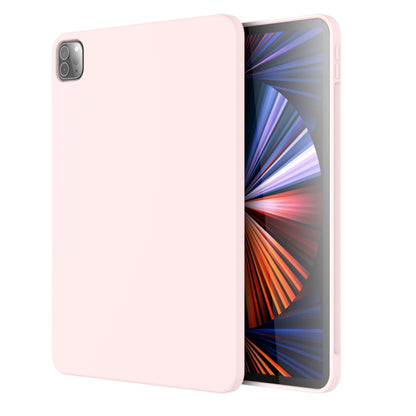 For iPad Pro 12.9 inch 2022 / 2021 / 2020 Mutural Silicone Microfiber Tablet Case(Pink) - iPad Pro 12.9 (2022/2021) Cases by Mutural | Online Shopping UK | buy2fix