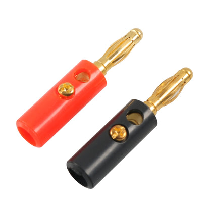 A6546 20 in 1 Car Red and Black Cover Gold-plated 4mm Banana Head Audio Plug - In Car by buy2fix | Online Shopping UK | buy2fix