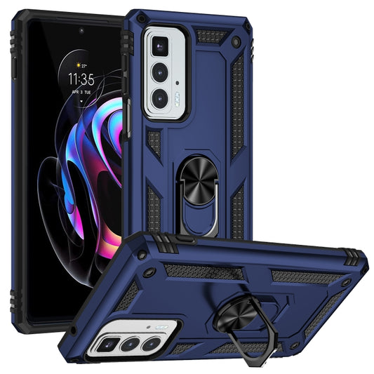 For Motorola Edge 20 Pro Shockproof TPU + PC Phone Case(Blue) - Motorola Cases by buy2fix | Online Shopping UK | buy2fix