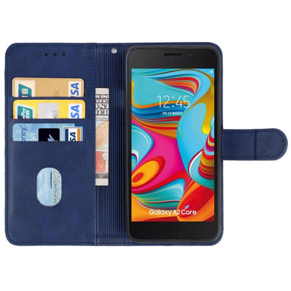 For Samsung Galaxy A2 Core / A260 Leather Phone Case(Blue) - Galaxy Phone Cases by buy2fix | Online Shopping UK | buy2fix