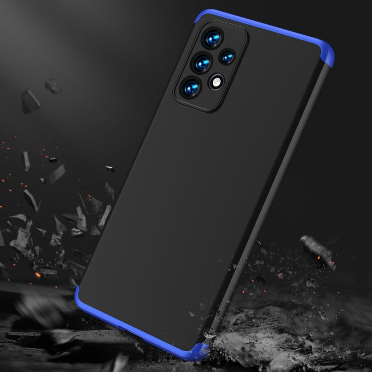 For Samsung Galaxy A33 5G GKK Three Stage Splicing Full Coverage PC Phone Case(Black Blue) - Samsung Accessories by GKK | Online Shopping UK | buy2fix