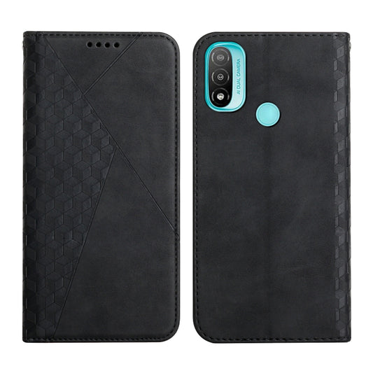 For Motorola Moto E20 / E30 / E40 Skin Feel Magnetic Leather Phone Case(Black) - Motorola Cases by buy2fix | Online Shopping UK | buy2fix