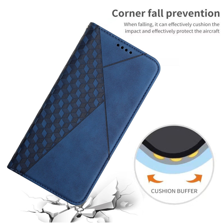 For Google Pixel 6 Pro Skin Feel Magnetic Leather Phone Case(Blue) - Google Cases by buy2fix | Online Shopping UK | buy2fix