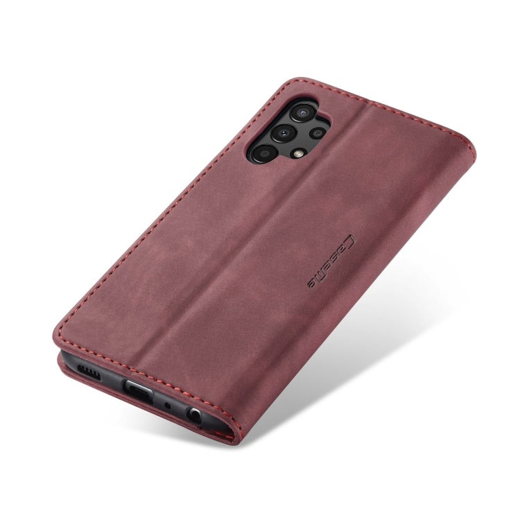 For Samsung Galaxy A13 4G/A13 5G/A04S/A04/M13 5G CaseMe 013 Multifunctional Horizontal Flip Leather Phone Case(Wine Red) - Samsung Accessories by CaseMe | Online Shopping UK | buy2fix