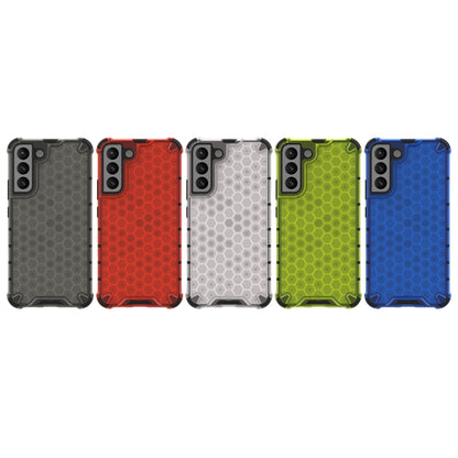 For Samsung Galaxy S22+ 5G Honeycomb PC + TPU Phone Case(White) - Galaxy S22+ 5G Cases by buy2fix | Online Shopping UK | buy2fix