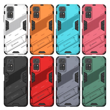 For Xiaomi Redmi Note 11 / Note 11S Global Punk Armor 2 in 1 PC + TPU Shockproof Phone Case with Invisible Holder(Green) - Xiaomi Cases by buy2fix | Online Shopping UK | buy2fix