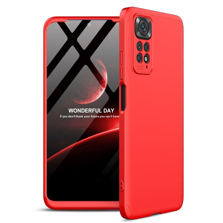 For Xiaomi Redmi Note 11S / 11 Global Version GKK Three Stage Splicing PC Phone Case(Red) - Xiaomi Accessories by GKK | Online Shopping UK | buy2fix