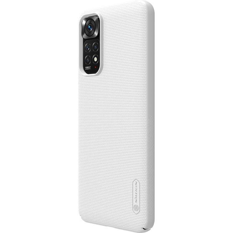 For Xiaomi Redmi Note 11S NILLKIN Frosted PC Phone Case(White) - Xiaomi Cases by NILLKIN | Online Shopping UK | buy2fix