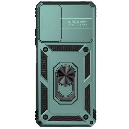 For Xiaomi Redmi Note 11 Pro Global Sliding Camshield Holder Phone Case(Dark Green) - Redmi Note 11 Pro Case by buy2fix | Online Shopping UK | buy2fix