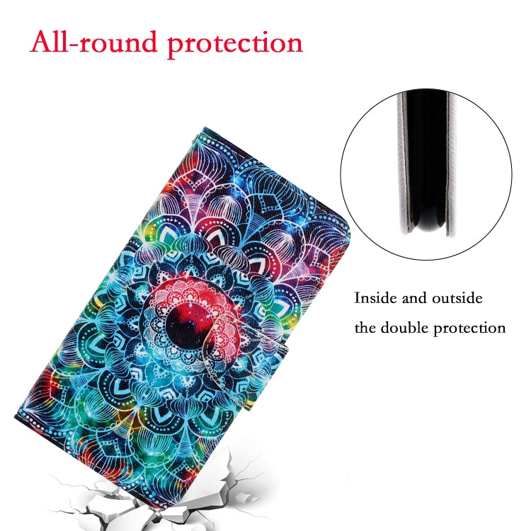 For Xiaomi Redmi 10C Colored Drawing Pattern Flip Leather Case(Mandala) - Xiaomi Cases by buy2fix | Online Shopping UK | buy2fix