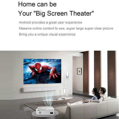 E600S 1920x1080P 400ANSI LCD LED Smart Projector, Same Screen Version, Plug Type:US Plug - Consumer Electronics by buy2fix | Online Shopping UK | buy2fix