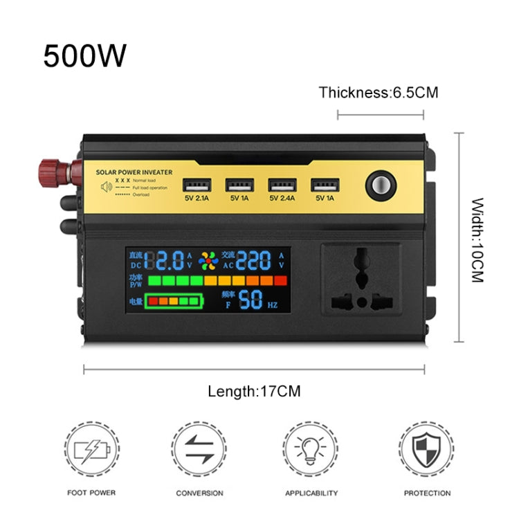 8896 500W Car Smart Multi-functional Digital Display Inverter, Specification:24V - In Car by buy2fix | Online Shopping UK | buy2fix