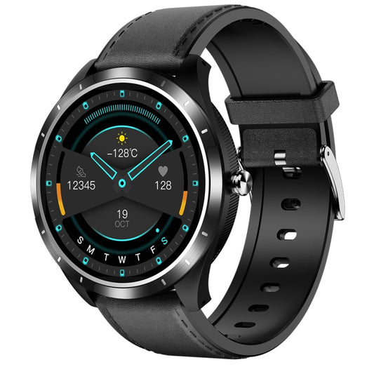 X3 1.3 inch TFT Color Screen Chest Sticker Smart Watch, Support ECG/Heart Rate Monitoring, Style:Black Leather Watch Band(Black) - Smart Wear by buy2fix | Online Shopping UK | buy2fix