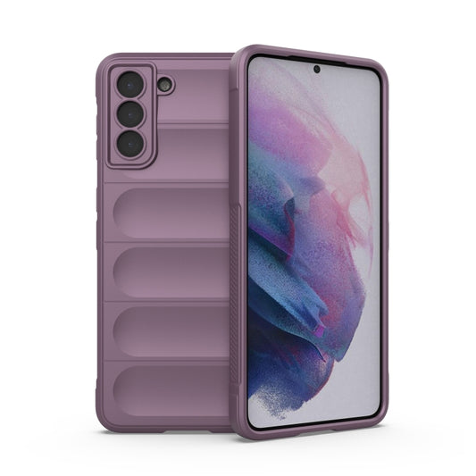 For Samsung Galaxy S21+ 5G Magic Shield TPU + Flannel Phone Case(Purple) - Samsung Accessories by buy2fix | Online Shopping UK | buy2fix
