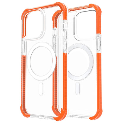 For iPhone 14 Pro Max Magsafe Magnetic Acrylic Shockproof Phone Case (Orange) - Apple Accessories by buy2fix | Online Shopping UK | buy2fix