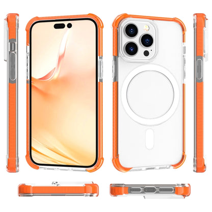 For iPhone 14 Pro Max Magsafe Magnetic Acrylic Shockproof Phone Case (Orange) - Apple Accessories by buy2fix | Online Shopping UK | buy2fix