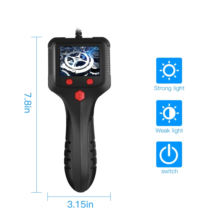 5.5mm Camera 2.4 inch HD Handheld Industrial Endoscope With LCD Screen, Length:2m - Consumer Electronics by buy2fix | Online Shopping UK | buy2fix