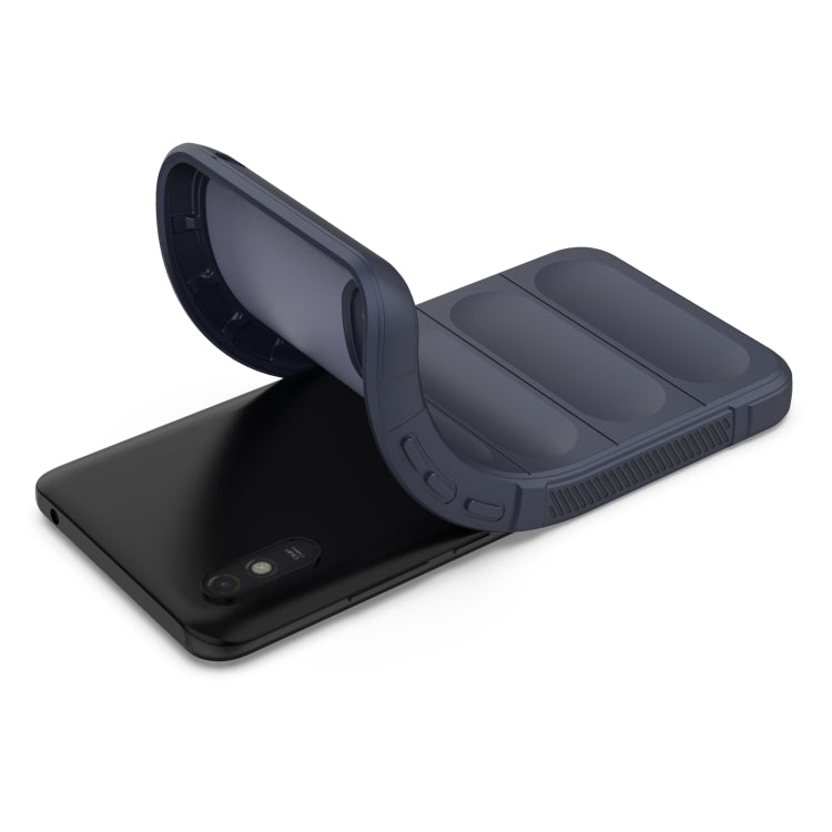 For Xiaomi Redmi 9A Magic Shield TPU + Flannel Phone Case(White) - Xiaomi Cases by buy2fix | Online Shopping UK | buy2fix