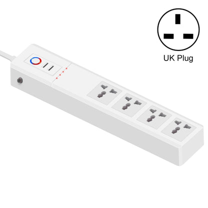 ZigBee 10A SM-SO306-M 4 Holes + 2 USB Multi-purpose Smart Power Strip(UK Plug) - Consumer Electronics by buy2fix | Online Shopping UK | buy2fix