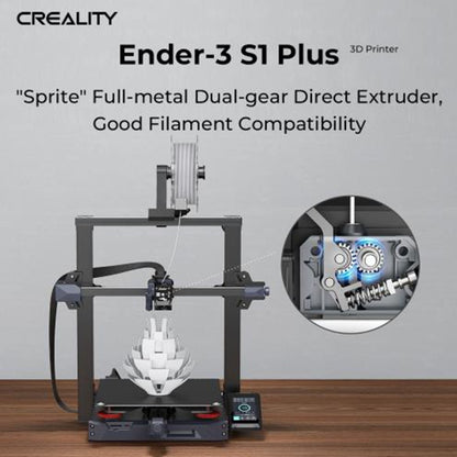 Creality Ender-3 S1 Plus Full-metal Dual-gear Larger-size 3D Printer US Plug - Consumer Electronics by Creality | Online Shopping UK | buy2fix