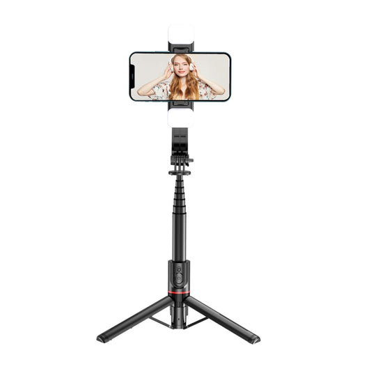 L12D Bluetooth Remote Control Detachable Fill Light Tripod Selfie Stick Phone Holder - Consumer Electronics by buy2fix | Online Shopping UK | buy2fix