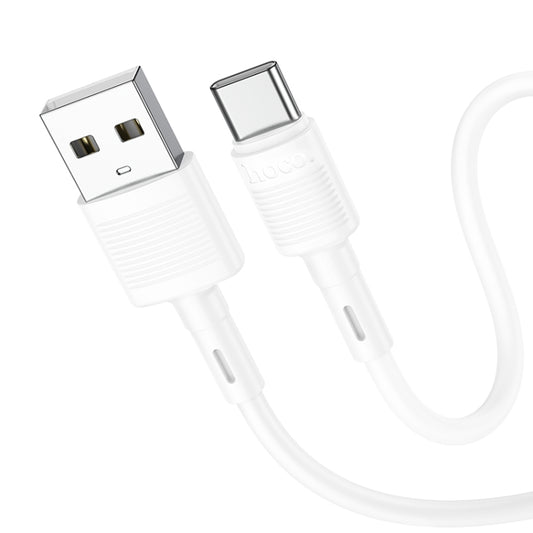 hoco X83 3A USB to USB-C / Type-C Victory Charging Data Cable，Length：1m(White) -  by hoco | Online Shopping UK | buy2fix