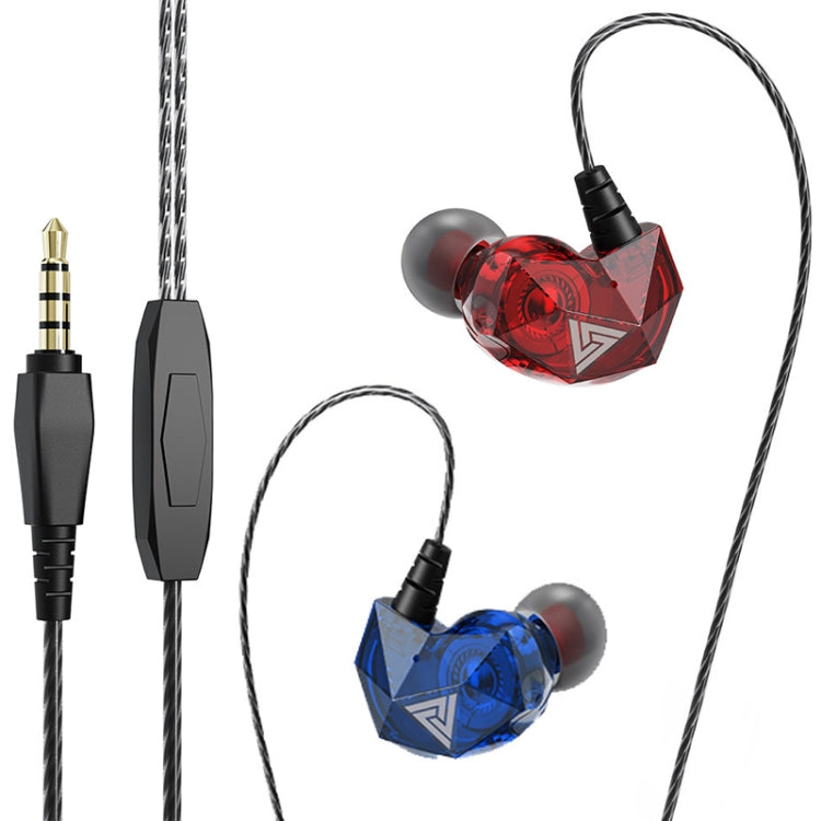 QKZ AK2 Sports In-ear Wired HiFi Sound Heavy Bass 3.5mm Earphone with Mic(Two-color) - In Ear Wired Earphone by QKZ | Online Shopping UK | buy2fix