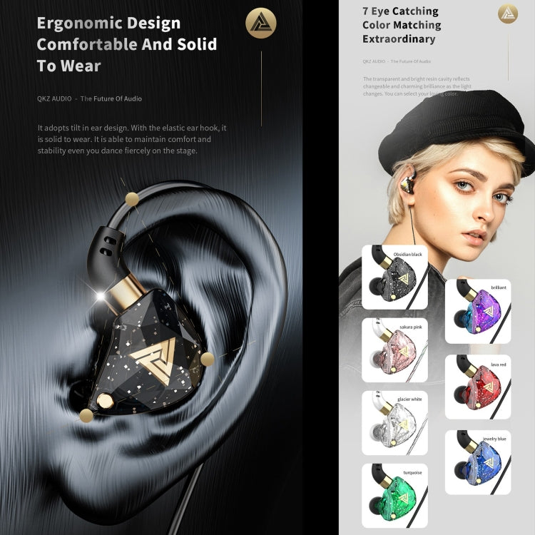 QKZ SK8 3.5mm Sports In-ear Dynamic HIFI Monitor Earphone with Mic(Green) - In Ear Wired Earphone by QKZ | Online Shopping UK | buy2fix