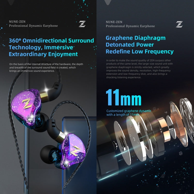 QKZ ZEN In-ear Subwoofer Wire-controlled Music Running Sports Earphone with Mic(Black) - In Ear Wired Earphone by QKZ | Online Shopping UK | buy2fix
