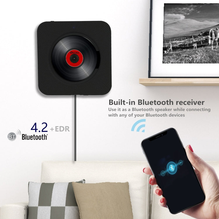 Kecag KC-808 6W Wall Mounted Bluetooth CD Player(Blue) - Consumer Electronics by Kecag | Online Shopping UK | buy2fix
