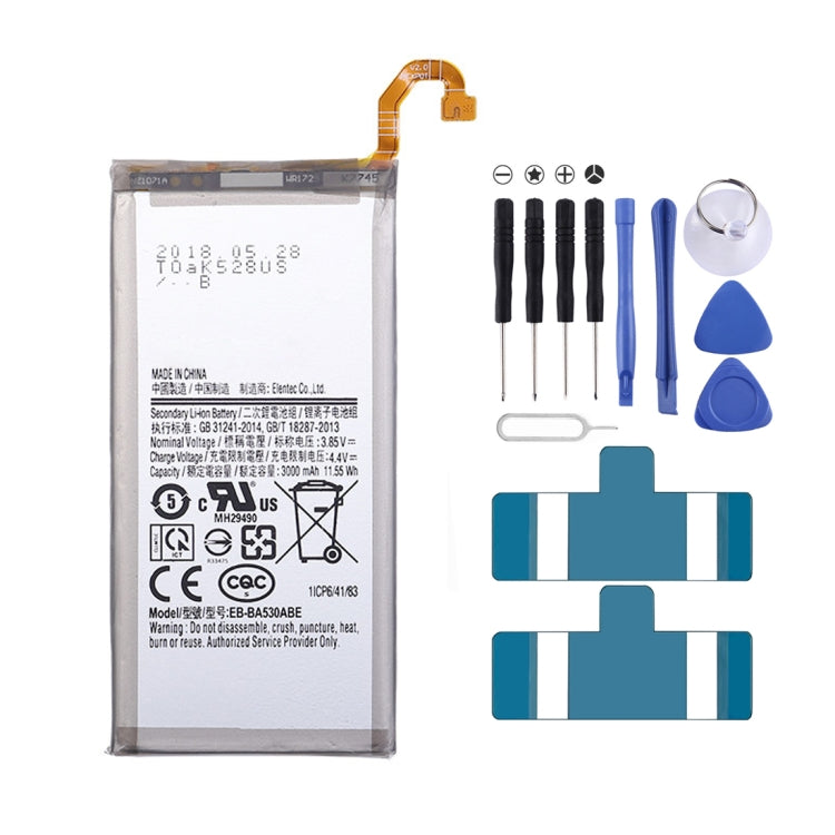 EB-BA530ABE 3000mAh Li-Polymer Battery Replacement For Samsung Galaxy A8 2018 A530 SM-A530 A530F - For Samsung by buy2fix | Online Shopping UK | buy2fix