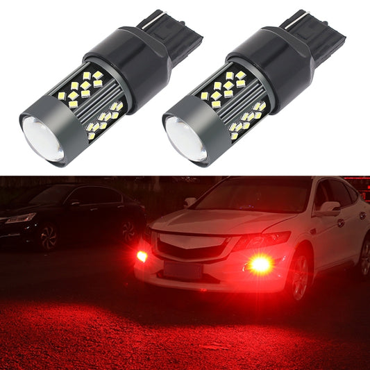 1 Pair 7443 12V 7W Continuous Car LED Fog Light(Red Light) - In Car by buy2fix | Online Shopping UK | buy2fix