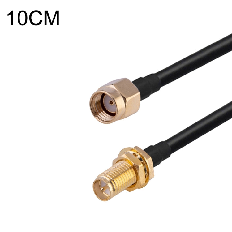 RP-SMA Male to RP-SMA Female RG174 RF Coaxial Adapter Cable, Length: 10cm - Connectors by buy2fix | Online Shopping UK | buy2fix