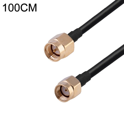 RP-SMA Male to SMA Male RG174 RF Coaxial Adapter Cable, Length: 1m - Connectors by buy2fix | Online Shopping UK | buy2fix