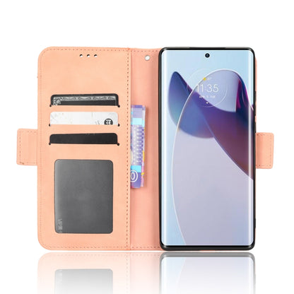 For Motorola Moto X30 Pro 5G / Edge 30 Ultra Skin Feel Calf Texture Card Slots Leather Phone Case(Pink) - Motorola Cases by buy2fix | Online Shopping UK | buy2fix