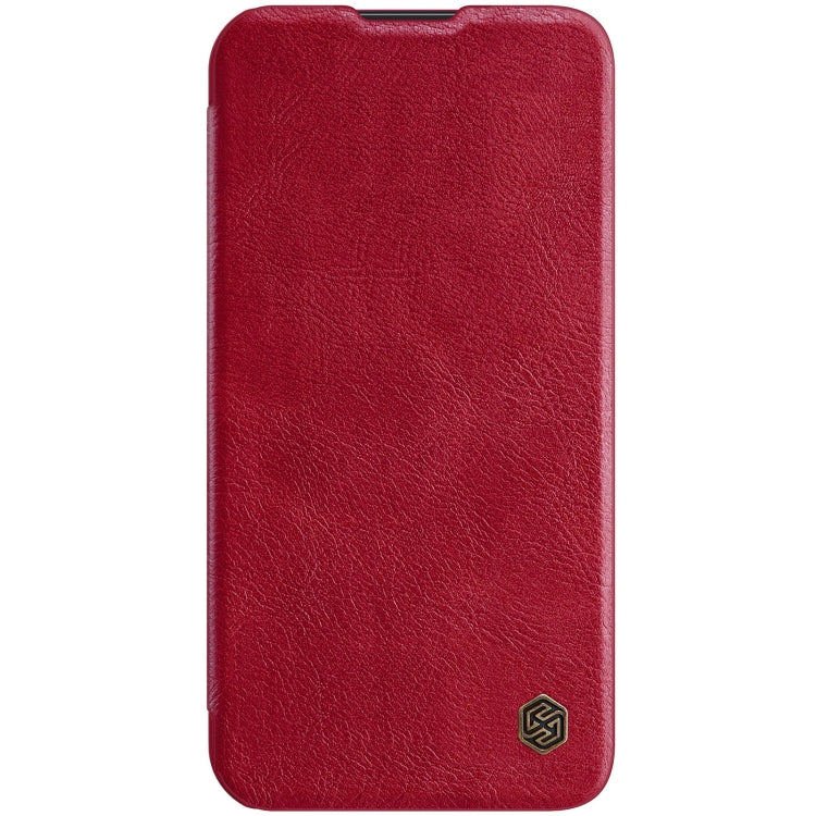 For iPhone 14 Plus  NILLKIN QIN Series Pro Crazy Horse Texture Leather Case(Red) - iPhone 14 Plus Cases by NILLKIN | Online Shopping UK | buy2fix