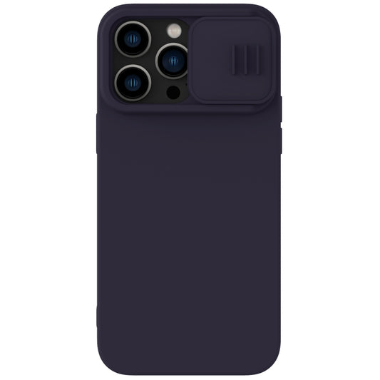 For iPhone 14 Pro NILLKIN CamShield Liquid Silicone Phone Case (Deep Purple) - iPhone 14 Pro Cases by NILLKIN | Online Shopping UK | buy2fix