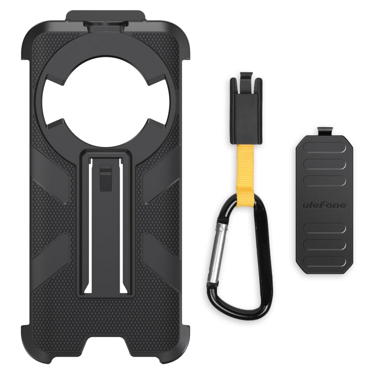 For Ulefone Power Armor 16 Pro / Power Armor 16S Ulefone Back Clip Phone Case with Carabiner(Black) - Ulefone Cases by Ulefone | Online Shopping UK | buy2fix