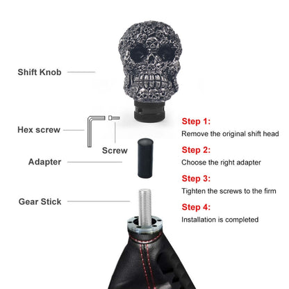 Car Skull Manual Shift Lever Gear Head(Black) - In Car by buy2fix | Online Shopping UK | buy2fix