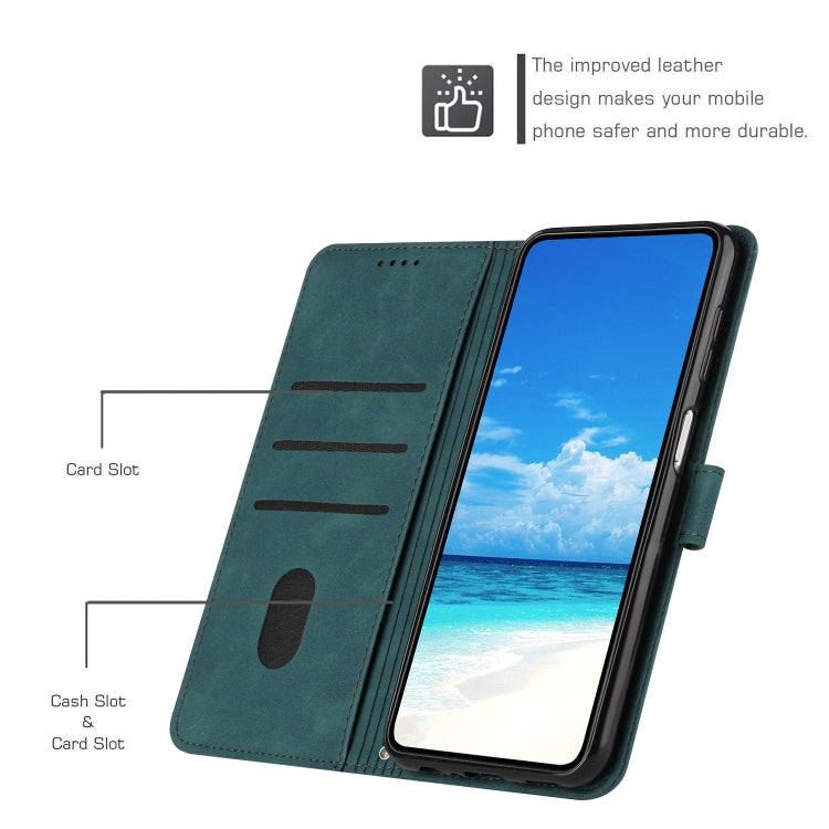 For Xiaomi 12T/12T Pro/Redmi K50 Ultra Skin Feel Heart Pattern Leather Phone Case(Green) - Xiaomi Cases by buy2fix | Online Shopping UK | buy2fix
