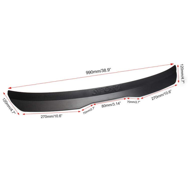 For Volkswagen Golf 7 7.5 2014-2018 Car Modified Hatchback Rear Roof Spoiler Wing(Black) - In Car by buy2fix | Online Shopping UK | buy2fix