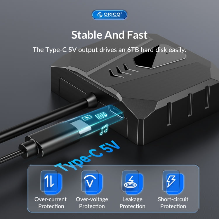 ORICO UTS2 USB 2.0 2.5-inch SATA HDD Adapter with Silicone Case, Cable Length:0.3m - USB to IDE / SATA by ORICO | Online Shopping UK | buy2fix